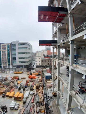 Rolling Crane Decks in a City Centre, Dublin development